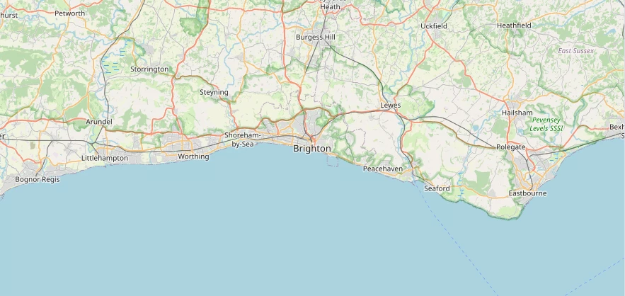 Map of the Brighton area we cover